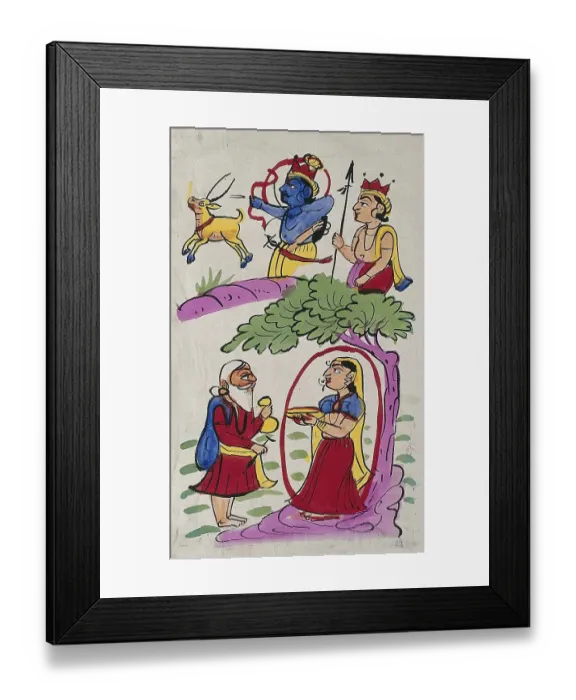 Framed Print : Sita, the goddess of agriculture in Hinduism