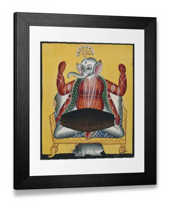 Framed Print : Ganesha, one of the most popular forms of the divine in Hinduism