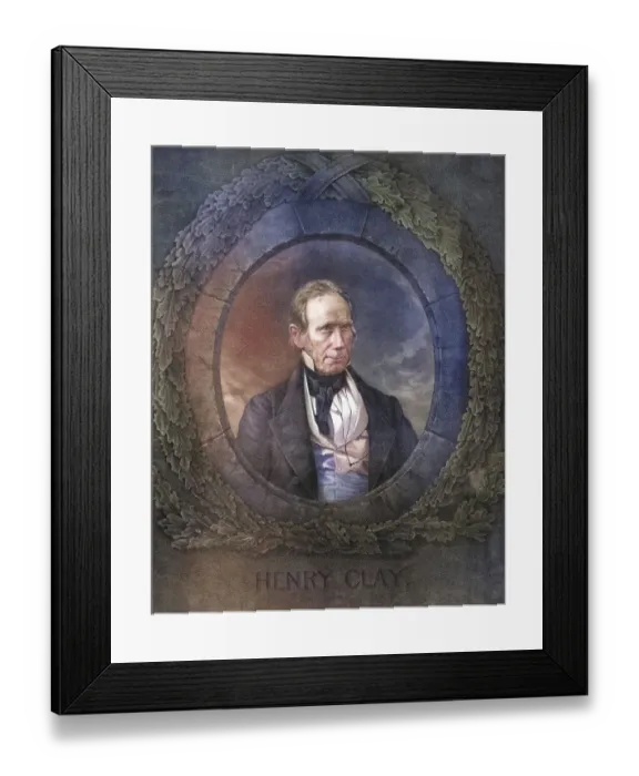 Framed Print : Henry Clay (12 April 1777 - 29 June 1852) was an American planter and politician