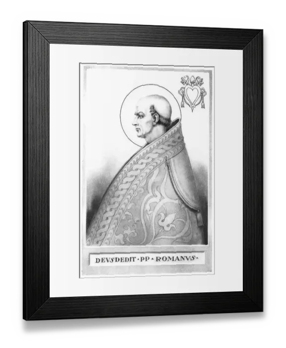Framed Print : Adeodatus I, also known as Deusdedit I Framed Print : Adeodatus I, also known as Deusdedit I