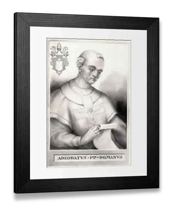 Framed Print : Adeodatus II, also Deusdedit II Framed Print : Adeodatus II, also Deusdedit II