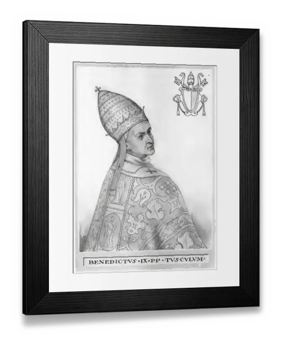 Framed Print : Benedict IX, previously Theophylact III of Tusculum (born after 1000) (died c)