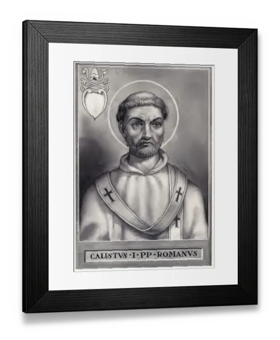 Framed Print : Calixtus I, also Callistus I, Calixtus I