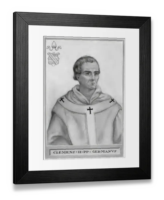 Framed Print : Clemens II, secular name Suitger Framed Print : Clemens II, secular name Suitger
