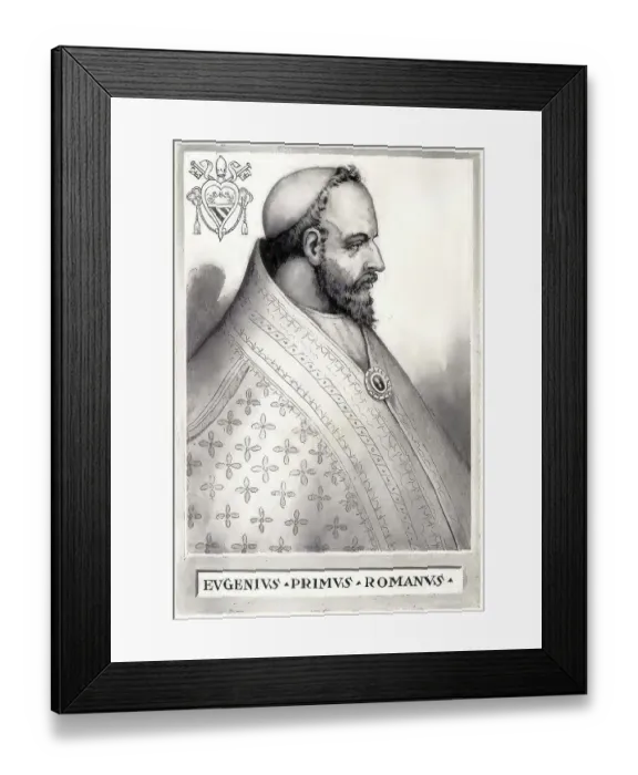 Framed Print : Eugenius I (born 242) was bishop of Byzantium