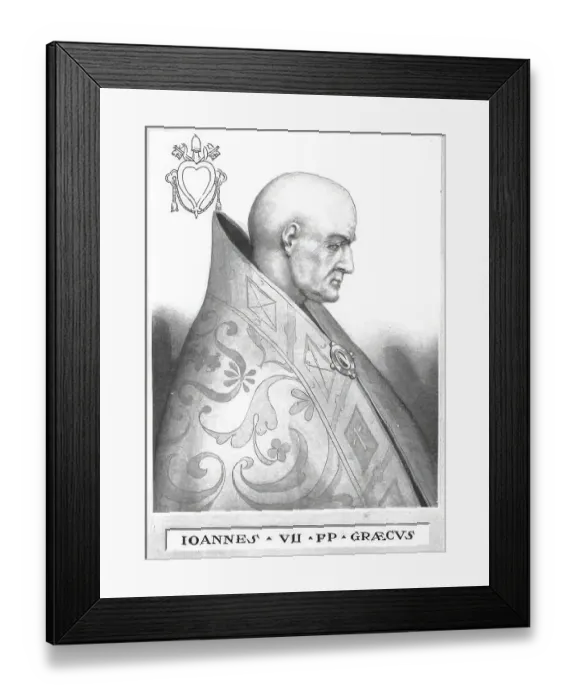 Framed Print : John VIII (born in front of 852 in Rome) (died 16 December 882 ibid) Framed Print : John VIII (born in front of 852 in Rome) (died 16 December 882 ibid)