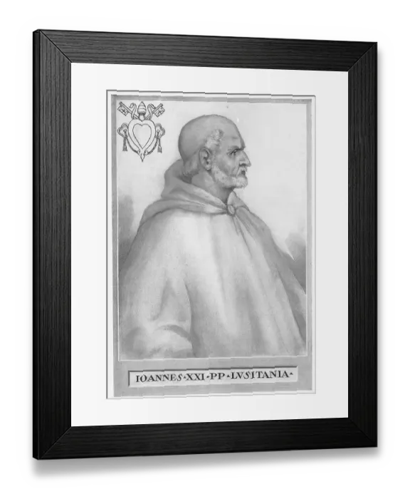 Framed Print : John XXI, born Petrus Juliani, Petrus Hispanus