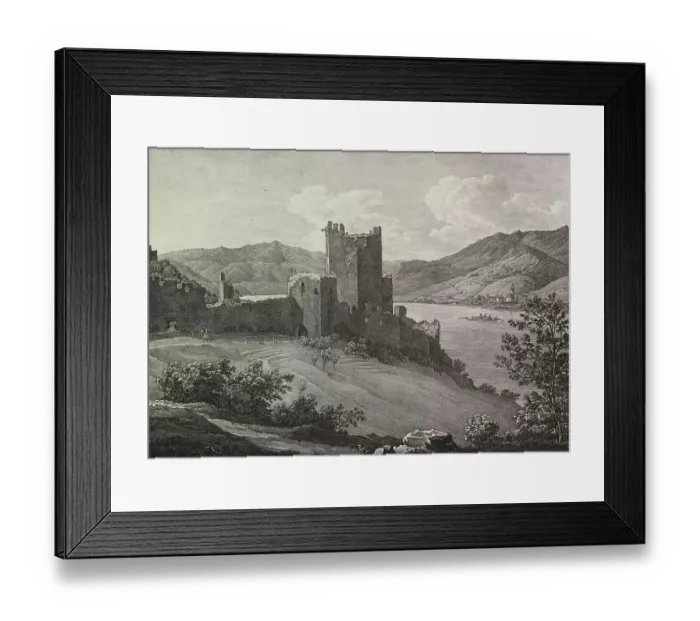 Framed Print : The river Danube in Hungary, near the ruins of Visegrad and village Marosh Framed Print : The river Danube in Hungary, near the ruins of Visegrad and village Marosh