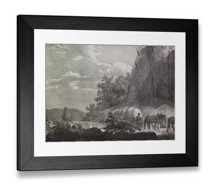 Framed Print : The river Danube between Postsaal and Abbach in Lower Bavaria around 1830 Framed Print : The river Danube between Postsaal and Abbach in Lower Bavaria around 1830