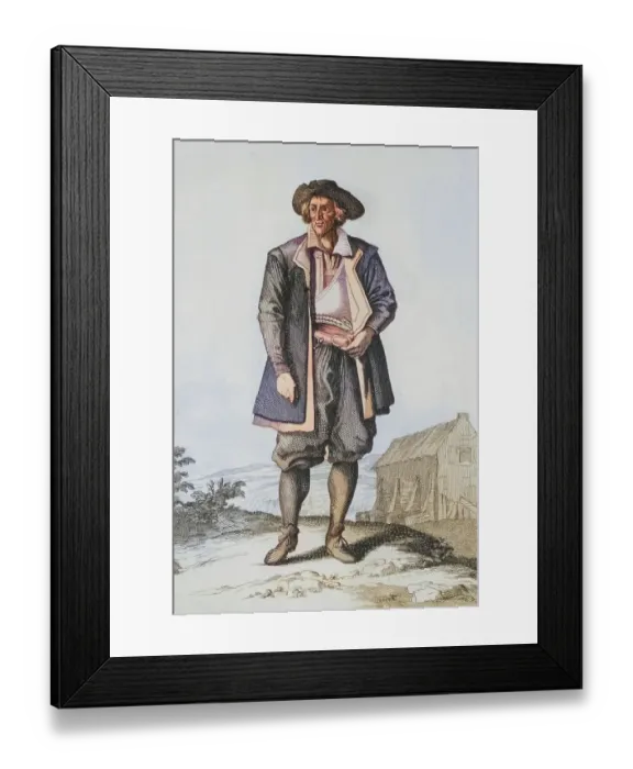 Framed Print : Traditional traditional costume
