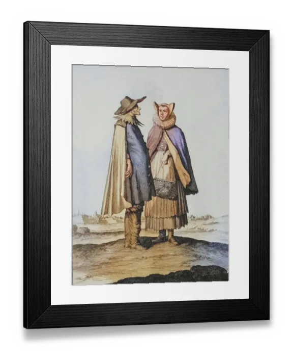 Framed Print : Traditional traditional costume
