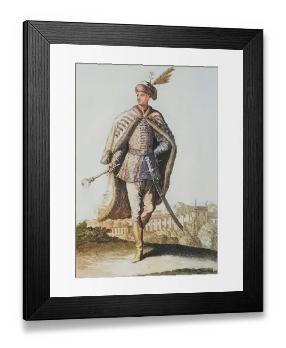 Framed Print : Traditional traditional costume