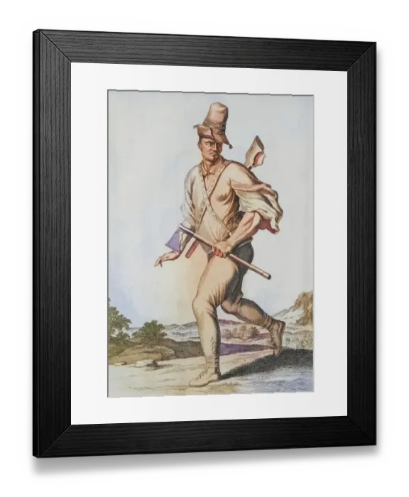 Framed Print : Traditional traditional costume