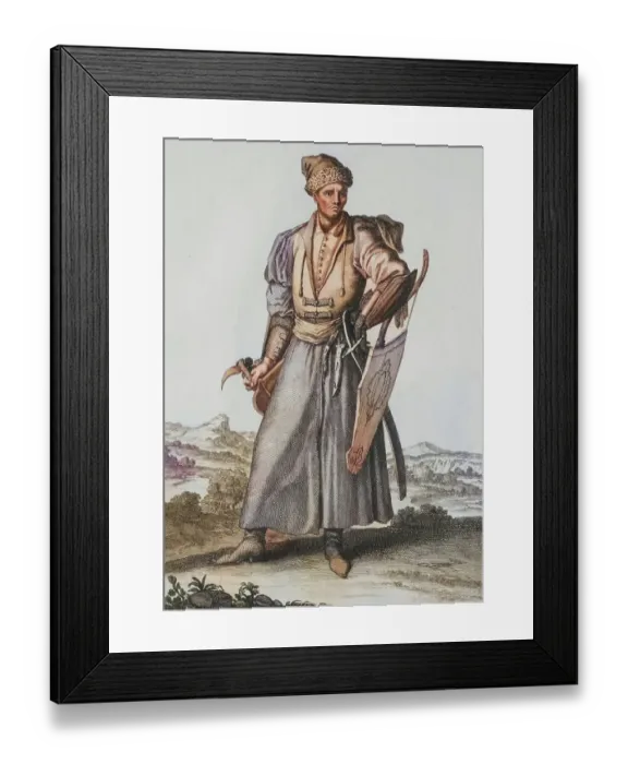Framed Print : Traditional traditional costume