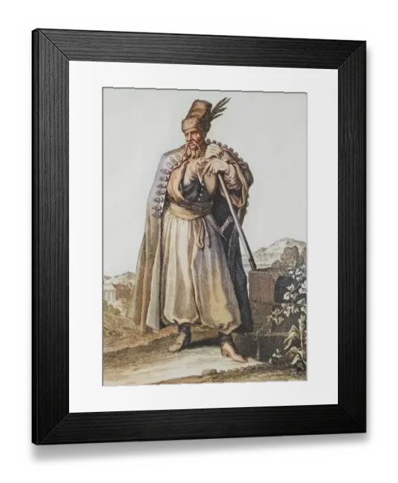 Framed Print : Traditional traditional costume