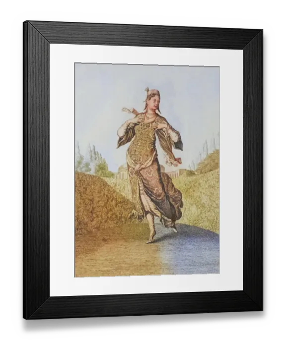 Framed Print : Traditional traditional costume