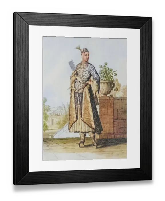 Framed Print : Traditional traditional costume