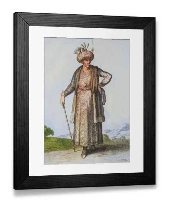 Framed Print : Traditional traditional costume