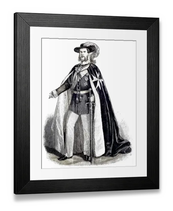 Framed Print : Prince Frederick Charles Alexander of Prussia or Prince Carl of Prussia