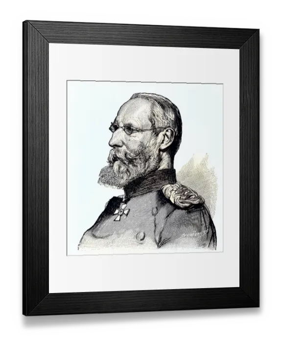 Framed Print : German military people in the Franco-Prussian War 1870