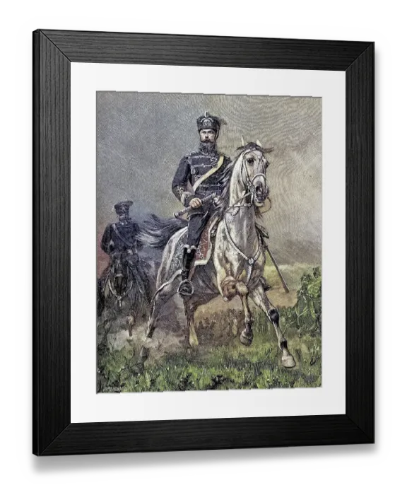 Framed Print : German military in the Franco-Prussian War 1870