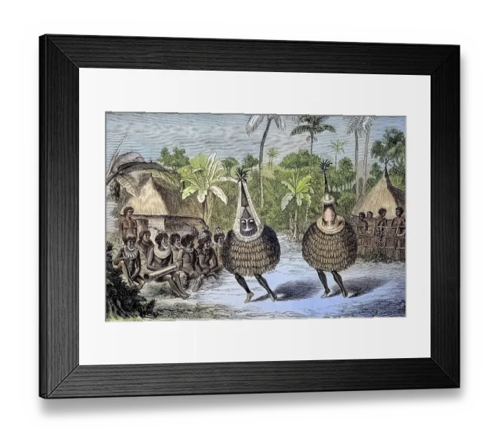 Framed Print : Tanz der Duck-Ducks auf den Inseln des New Britannia Archipelago