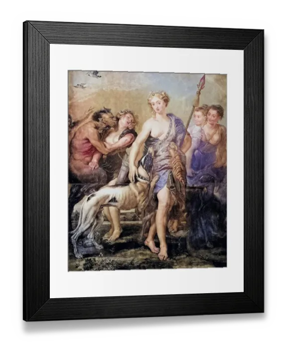 Framed Print : The goddess Diana and her retinue Framed Print : The goddess Diana and her retinue