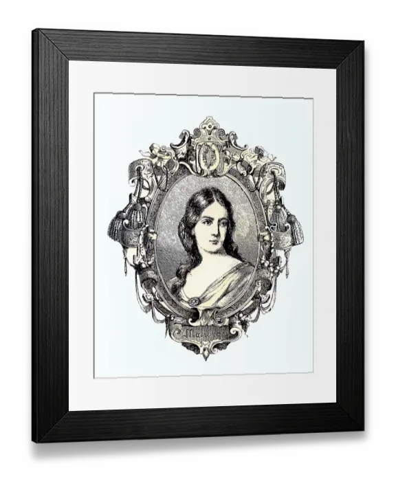 Framed Print : Maria Malibran, 24 March 1808, 23 September 1836 Framed Print : Maria Malibran, 24 March 1808, 23 September 1836