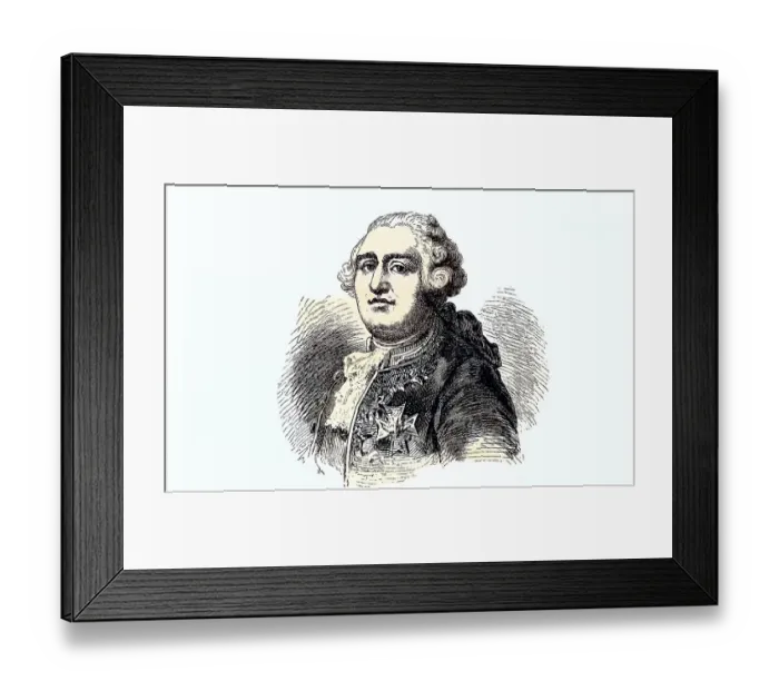 Framed Print : Louis XVI, 23 August 1754, 21 January 1793