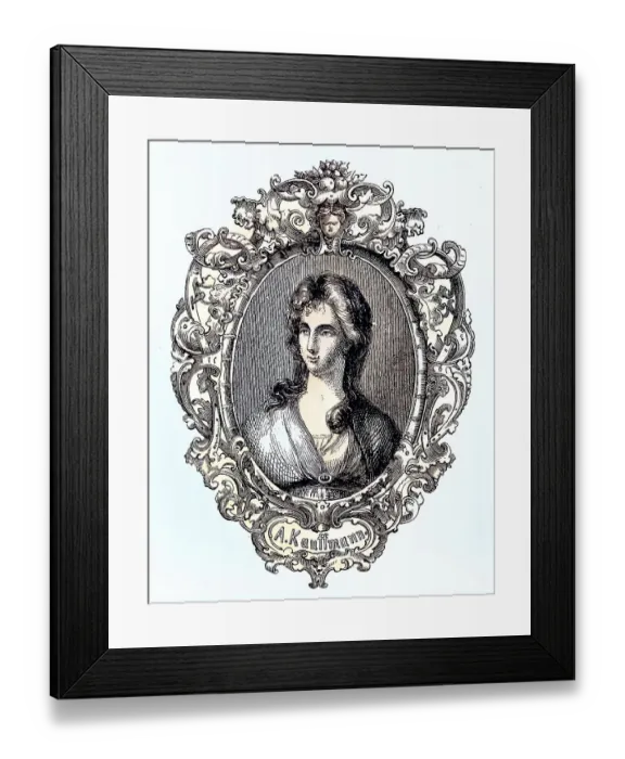 Framed Print : Maria Anna Angelika Kauffmann, 1741 to 1807 Framed Print : Maria Anna Angelika Kauffmann, 1741 to 1807