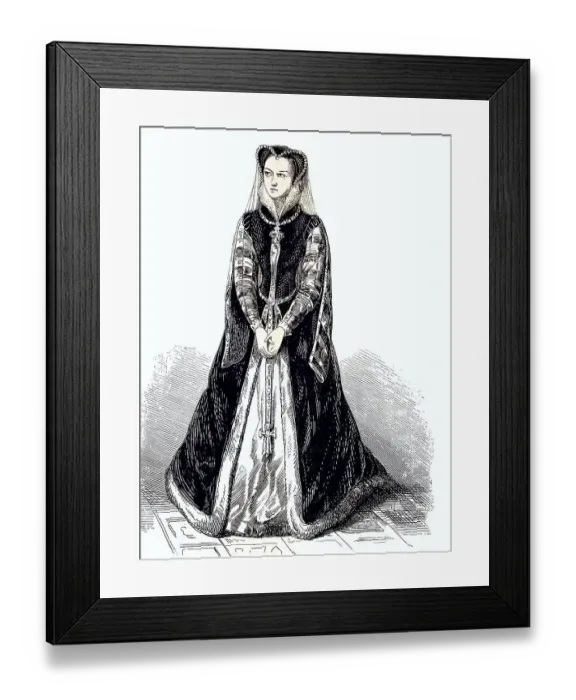 Framed Print : Mary Stuart as dethroned queen Framed Print : Mary Stuart as dethroned queen