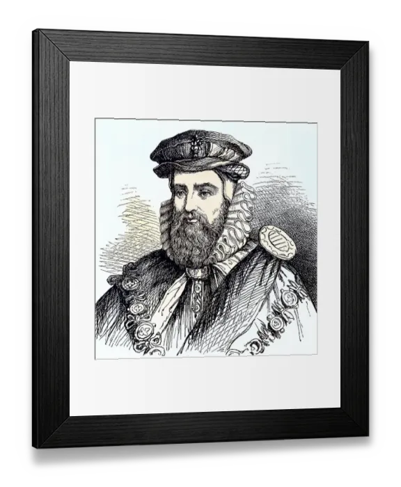 Framed Print : William Cecil, 1st Baron Burghley Framed Print : William Cecil, 1st Baron Burghley