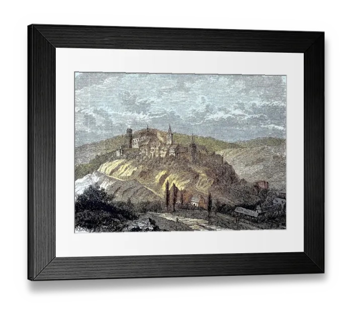 Framed Print : Krivoklat, Puerglitz, Castle in the Central Bohemia Region of the Czech Republic