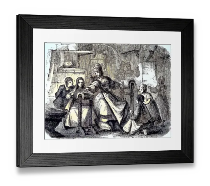 Framed Print : Barbara Uthmann, born around 1514 in Annaberg in the Ore Mountains in Germany Framed Print : Barbara Uthmann, born around 1514 in Annaberg in the Ore Mountains in Germany