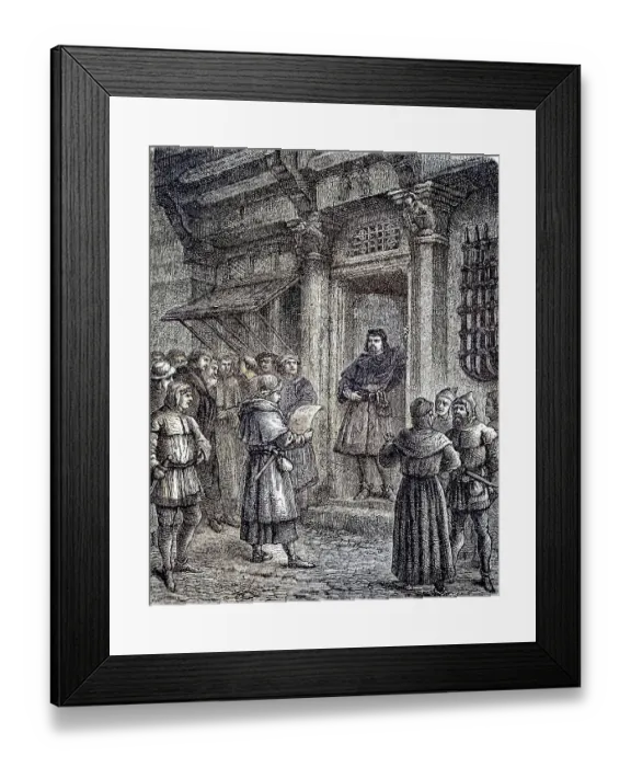 Framed Print : The Hook and Cod wars, Hoekse en Kabeljauwse twisten
