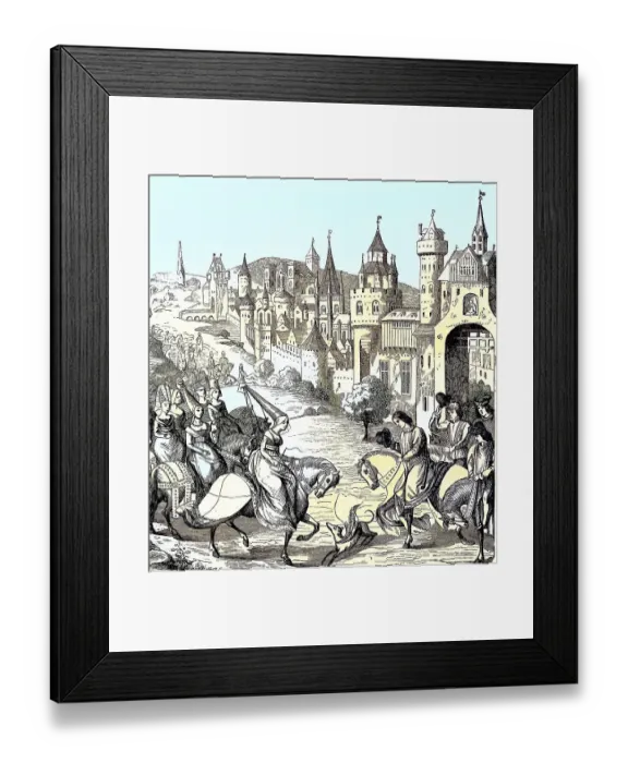 Framed Print : Reception of Jacqueline, Jacoba van Beieren