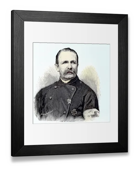 Framed Print : German military in the Franco-Prussian War 1870