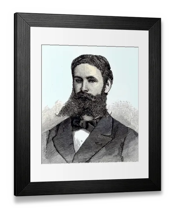 Framed Print : Lieutenant Adolphus Greely, 1844-1935 Framed Print : Lieutenant Adolphus Greely, 1844-1935