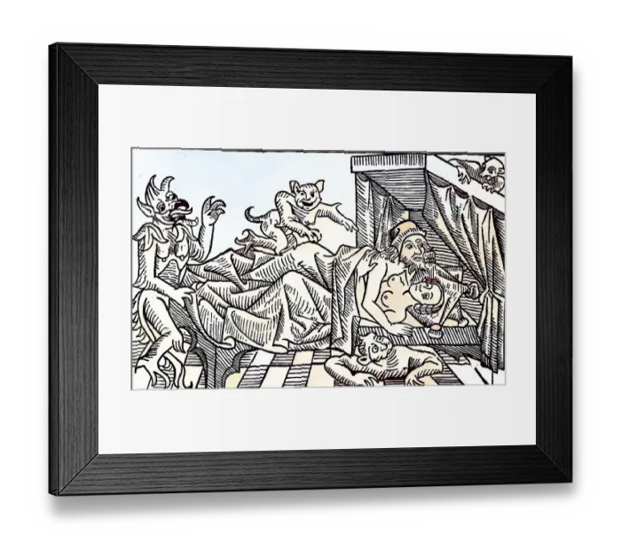 Framed Print : Digitally restored, The Conception of the Antichrist or False Messiah Framed Print : Digitally restored, The Conception of the Antichrist or False Messiah
