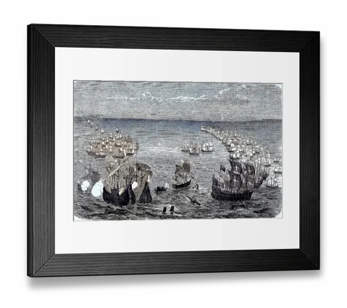 Framed Print : The Spanish Armada, Grande y Felicisima Armada