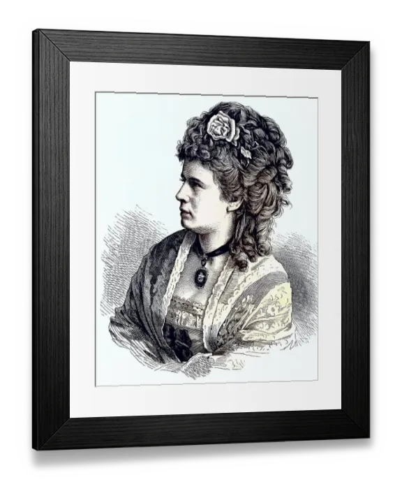 Framed Print : Anna Haverland, 8 January 1854 Framed Print : Anna Haverland, 8 January 1854