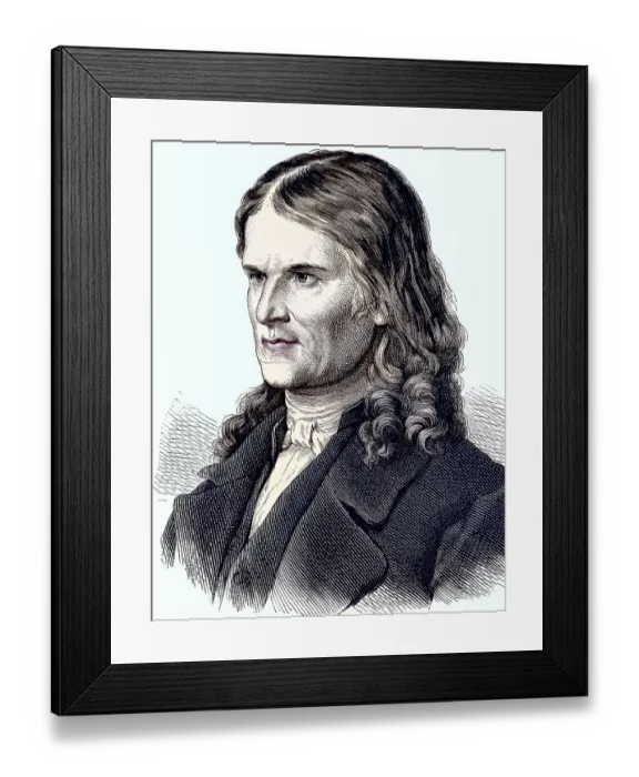 Framed Print : Friedrich Rueckert, 16 May 1788 Framed Print : Friedrich Rueckert, 16 May 1788