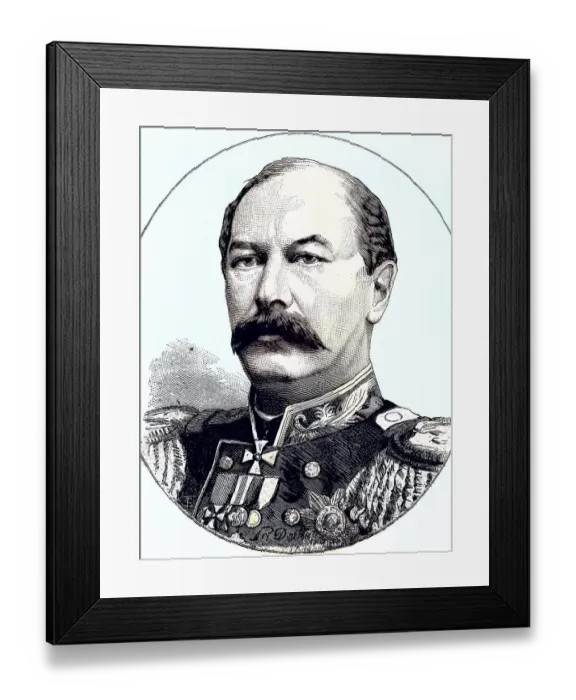 Framed Print : Eduard Iwanowitsch Totleben, sometimes transliterated as Todleben