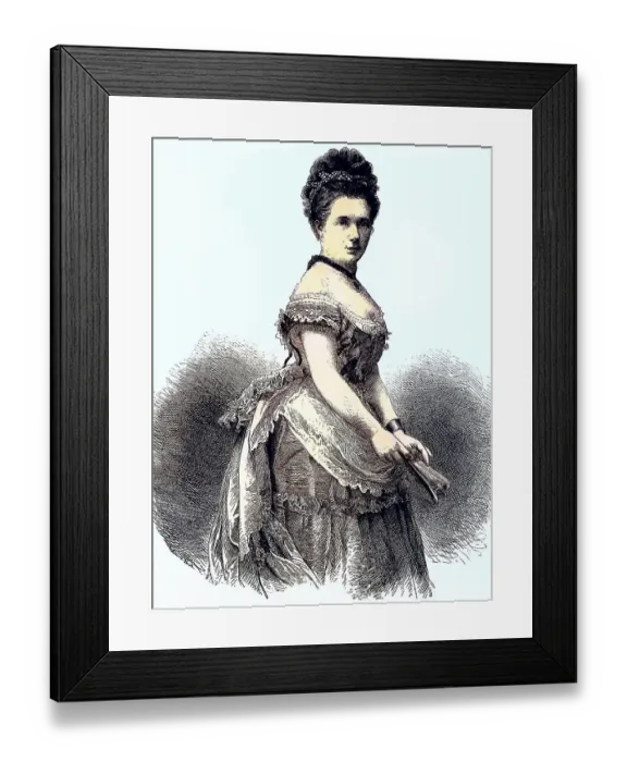 Framed Print : Friederike Gossmann, 21 March 1836 Framed Print : Friederike Gossmann, 21 March 1836