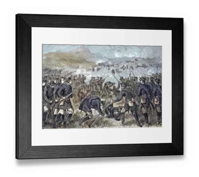 Framed Print : Battle between Russians and Turks in the Lomthale Framed Print : Battle between Russians and Turks in the Lomthale