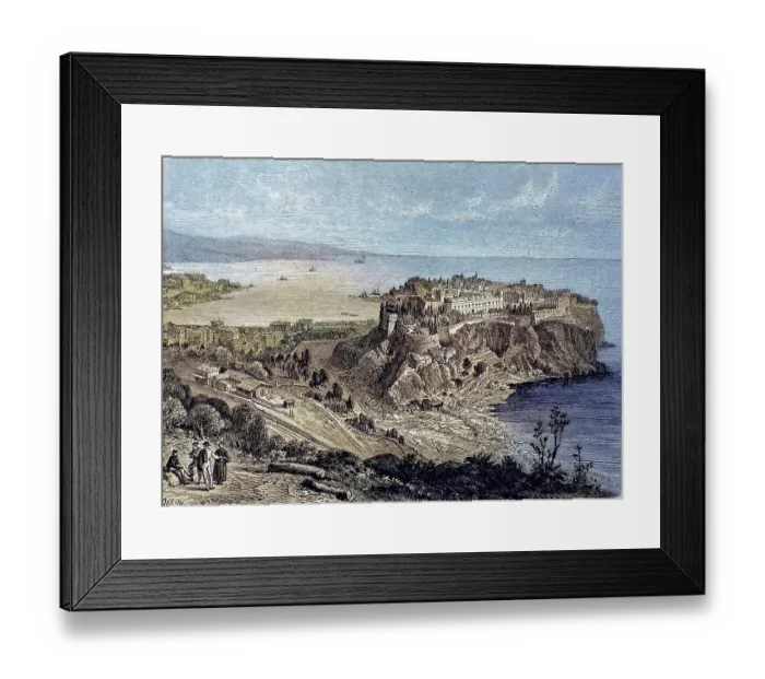 Framed Print : View of Monaco, officially the Principality of Monaco Framed Print : View of Monaco, officially the Principality of Monaco