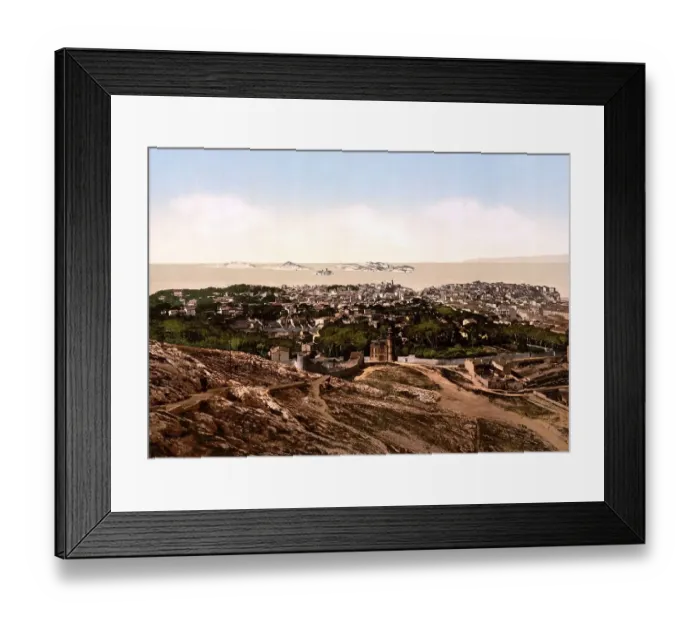 Framed Print : Panorama, View from Notre Dame de la Garde