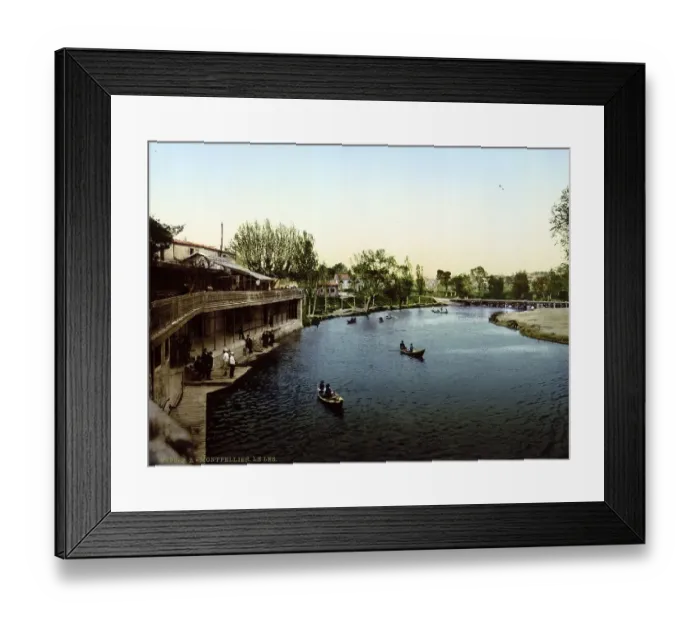 Framed Print : Le Les, Lez, Montpellier, c. 1890