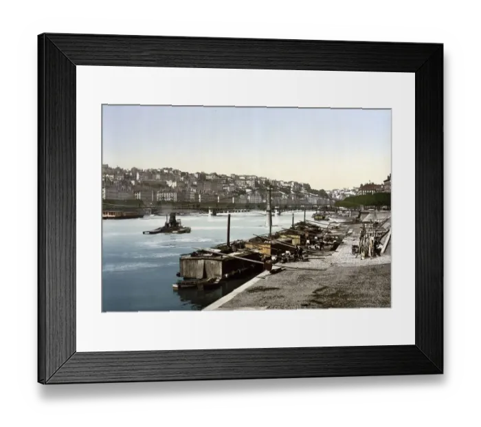 Framed Print : The St.Clair and the Hill of the Red Cross from the Quay