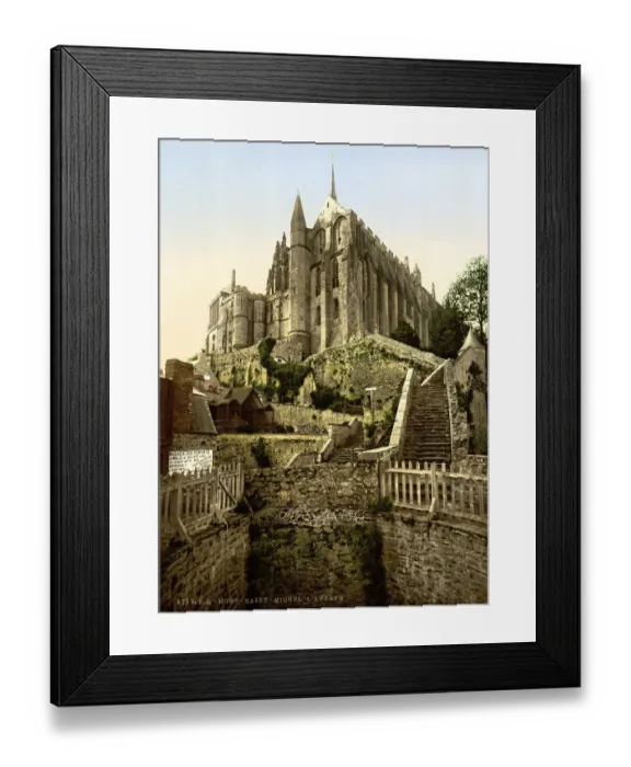 Framed Print : The abbey from the city walls, around 1890 Framed Print : The abbey from the city walls, around 1890